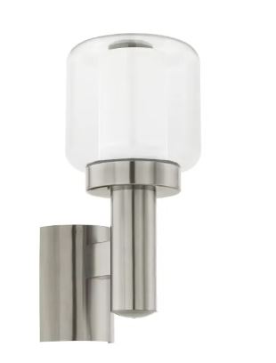 POLIENTO STAL/ PRZEZROCZYSTY/ BIAŁY OPRAWA ŚCIENNA KINKIET 1X E27/ 28W IP44 TWORZYWO