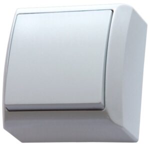 BIS WHITE SWITCH NT 1-POLE IP20 SPRING TERMINALS 10AX 250V