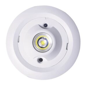 STARLET II 200 ROUND BIAŁY OPRAWA AWARYJNA LED PT 2W 200LM 3H SO SA(M) MT IP20 FI70 PC/ AL