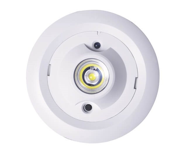 STARLET II 200 ROUND BIAŁY OPRAWA AWARYJNA LED PT 2W 200LM 3H SO SA(M) MT IP20 FI70 PC/ AL