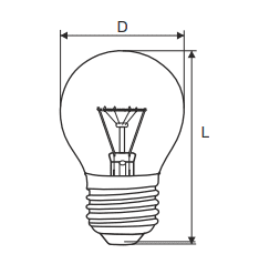 P45 ŻARÓWKA WSTRZĄSOODPORNA KULKA 60W E27 230V PRZEZROCZYSTA WW 2700K 630LM SOLEO 2637