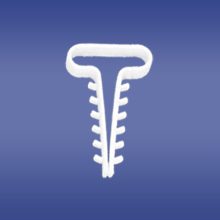 USMP 6/100 UCHWYT KABLOWY WBIJANY PŁASKI BIAŁY YDYP 5X6.0