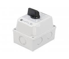 LK63-2.8211OB2 63A 0-1 3P CURVED SWITCH 63A 3P OB IP65 BLACK DRIVE