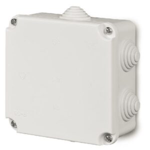 PK-2 PUSZKA INSTALACYJNA NT 108X108X58 IP55 6 DŁAWIKÓW BIAŁY EP-LUX