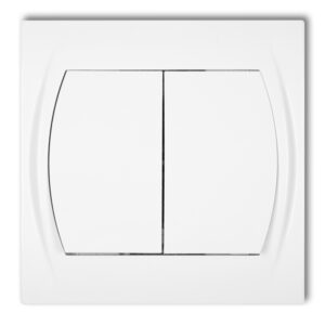 LOGO BIAŁY ŁĄCZNIK SERYJNY 2X ZACISKI ŚRUBOWE 10AX 250V