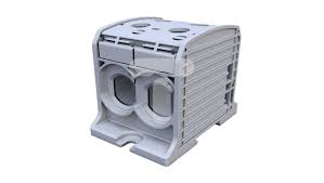 STB  95-2 ZŁĄCZKA SZYNOWA GWINTOWA 2X 16-95MM2 / 10-70MM2 AL/CU 87520 SIMBLOCK SZARY