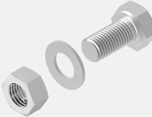 SMM 8X30 ŚRUBA Z NAKRĘTKĄ OPK 100SZT