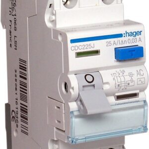 CDC225J 25A/ 30MA/AC RESIDUAL CURRENT DEVICE 25A 2P 2M 30MA AC 6KA /