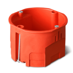 PK-60F PUSZKA INSTALACYJNA PT GIPS 1X FI60 IP20 Z WKRĘTAMI CEGLASTY