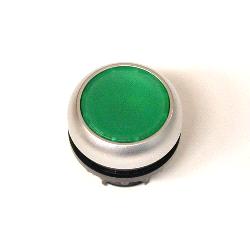M22-DRL-G RMQ-TITAN ILLUMINATED PUSHBUTTON DRIVE WITHOUT SELF-RETURN TITANIUM/ GREEN IP69