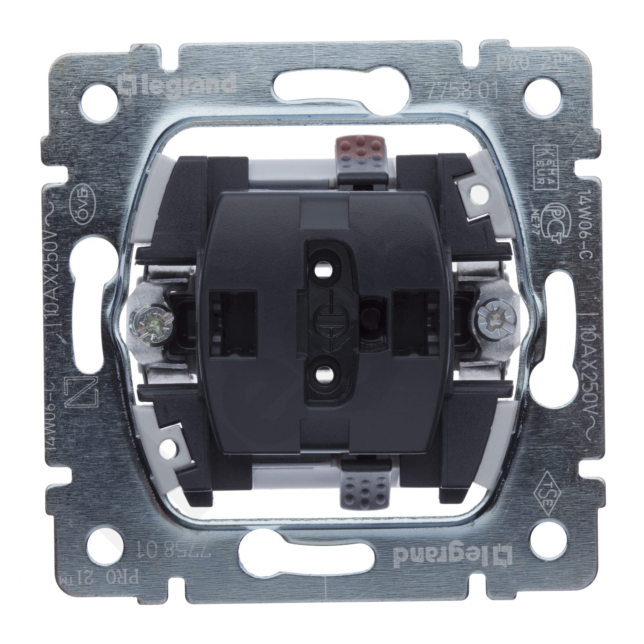 SISTENA LIFE MECHANIZM ŁĄCZNIK 1-BIEGUNOWY ZACISKI SPRĘŻYNOWE 10AX 250V