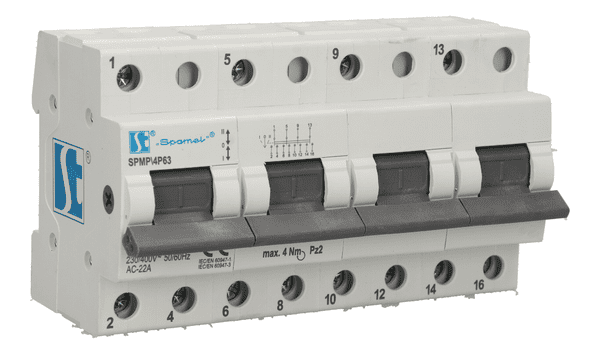 MODULAR NETWORK-GENERATOR SWITCH 4P 63A