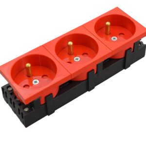 M45 CZERWONY GNIAZDO KODOWANE 3X Z/U 6M