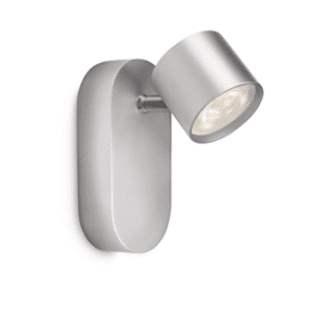 STAR SREBRNY OPRAWA ŚCIENNA SPOT LED 4W 270LM IP20 ALUMINIUM MASSIVE