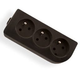 GN-30-2 GNIAZDO PRZENOŚNE 3X Z/U OKRĄGŁE 16A CZARNY