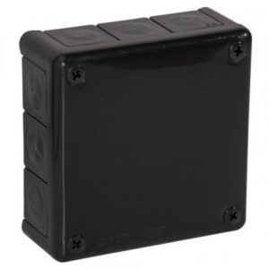 VP-51 PUSZKA INSTALACYJNA NT 118X118X46 IP55 IK07 12-WLOTOWA DŁAWIKI GUMOWE CZARNY