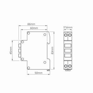 LS-1P/3 LAMPKA SYGNALIZACYJNA MODUŁOWA 3X LED 1M 230V AC CZERWONY/ ŹÓŁTY/ ZIELONY