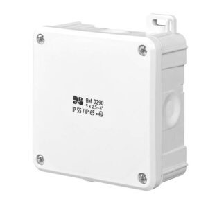 2K PUSZKA INSTALACYJNA NT 98X98X46 IP55/IP65 4 MEMBRANY BIAŁY