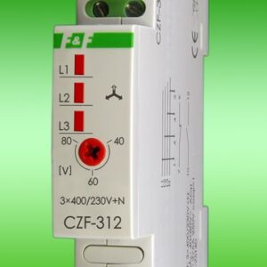 CZF-312 CZUJNIK ZANIKU I ASYMETRII FAZ MONITOR 2X5A 1Z+1R 1M 3X400/230V+N AC