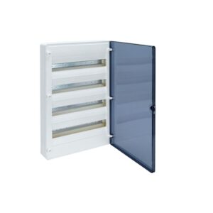 GOLF VS412TD PLASTIC DISTRIBUTION BOX NT 48M 4X 12M N+PE IP40 IK07 647X282X99 SMOKE DOOR WHITE