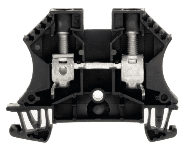 WDU 10.0 SW ZŁĄCZKA SZYNOWA PRZELOTOWA GWINTOWA CZARNY