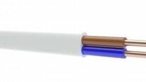 YDYP 2X 1 BIAŁY PRZEWÓD INSTALACYJNY PŁASKI DRUT 450/750V KL.1