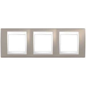 Schneider Electric Unica Plus, ramka 3-krotna pozioma, róż cynamonowy, MGU6.006.874