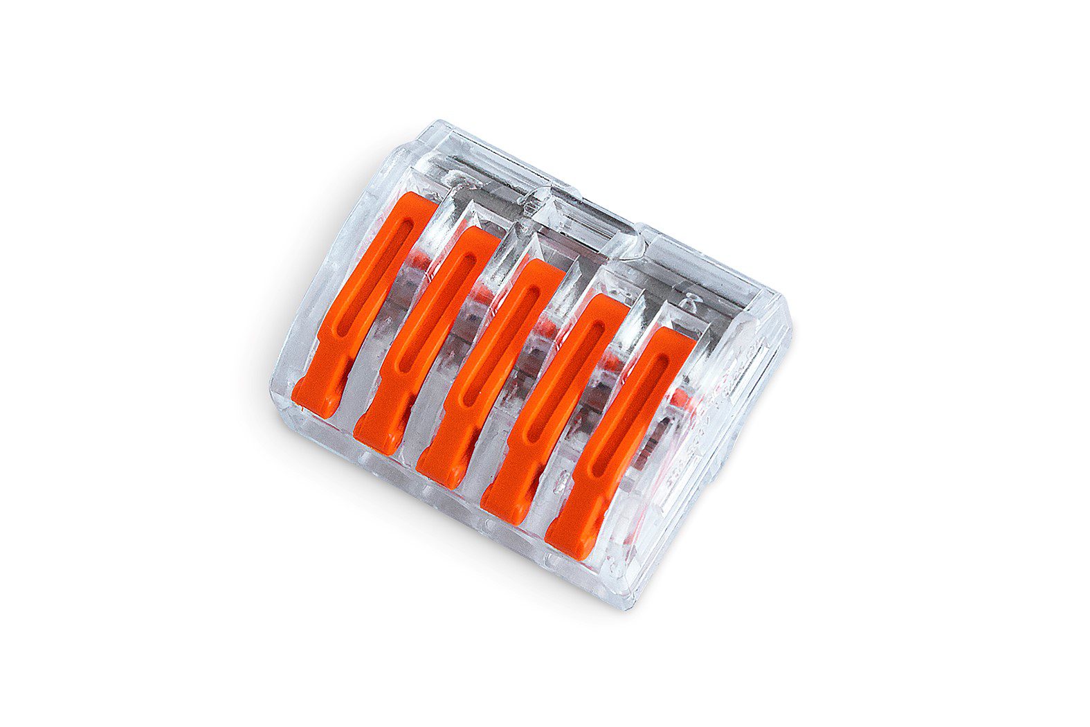 PC625 SZYBKOZŁĄCZKA UNIWERSALNA 5X 0.2-4.0 PRZEZROCZYSTY / POMARAŃCZOWY