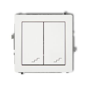 DECO MODUŁ BIAŁY ŁĄCZNIK UNIWERSALNY "SCHODY" 2X ZACISKI ŚRUBOWE 10AX 250V