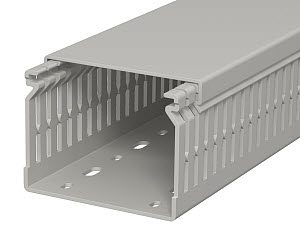 LK4 N 60080 PERFORATED CABLE TRAY H60 W80 2M GRAY WITH FLANGE