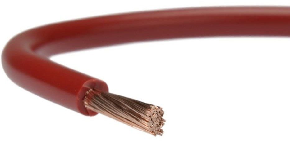 H07V-K LGY 10 RED SINGLE-CORE FLEXIBLE WIRE 450/750V CLASS 5