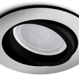 HUE CENTURA ALUMINIUM OPRAWA SUFITOWA OKRĄGŁA PT 1X GU10 5.7W 2000-6500K 350LM RGB WCA IP20 TWORZYWO