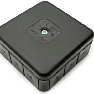 VP-31 PUSZKA INSTALACYJNA NT 85X85X37 IP55 IK07 PUSTA 12-WLOTOWA DŁAWIKI GUMOWE CZARNY