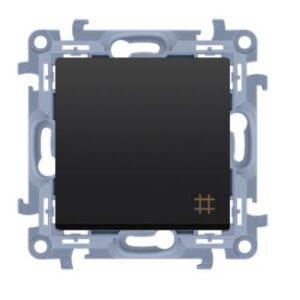 SIMON 10 BLACK MATT MODULE CROSS SWITCH SCREW TERMINALS 10AX 250V