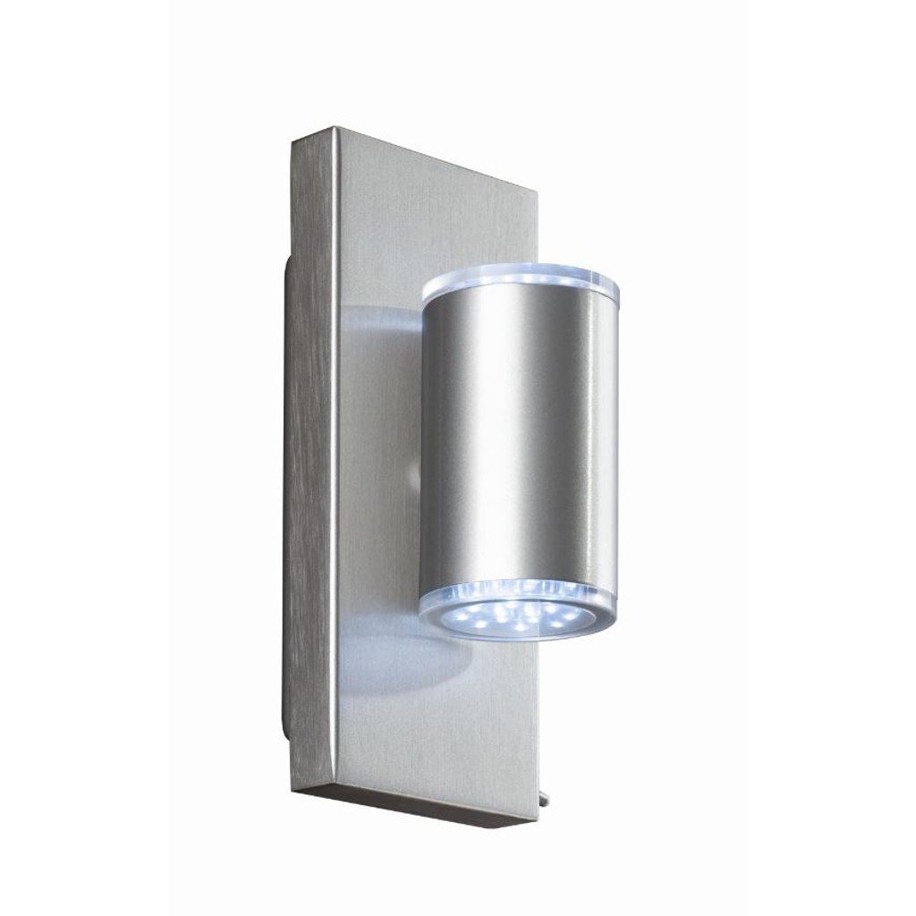 GO SREBRNY OPRAWA ŚCIENNA SPOT 4W IP20 SZKŁO/ ALUMINIUM MASSIVE DO WYCOFANIA