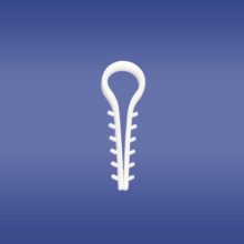 USMO 10/100 UCHWYT KABLOWY WBIJANY OKRĄGŁY BIAŁY