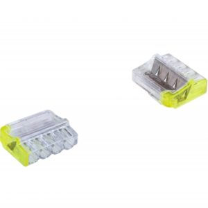 PC214 QUICK CONNECTOR 4X 0.5-2.5 TRANSPARENT/YELLOW