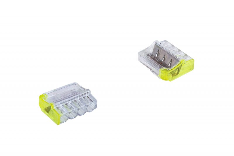 PC214 QUICK CONNECTOR 4X 0.5-2.5 TRANSPARENT/YELLOW