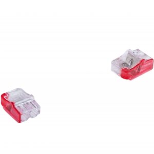 PC212 QUICK CONNECTOR 2X 0.5-2.5 TRANSPARENT/RED