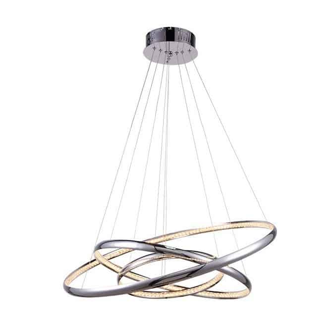 BRIGHTON 3 CHROM OPRAWA WISZĄCA LED 55W WW 3000K 3300LM IP20 ALUMINIUM/ TWORZYWO