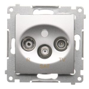 SIMON 54 MODUŁ SREBRNY MAT GNIAZDO RTV-SAT KOŃCOWE/ZAKOŃCZENIOWE 1DB