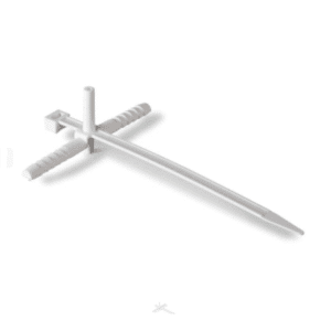 USMPK- 8/50 UCHWYT KABLOWY WBIJANY Z OPASKĄ KABLOWĄ BIAŁY