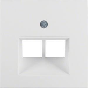 B.X MODUŁ BIAŁY PŁYTKA DO GNIAZD 2X UAE SKOŚNA