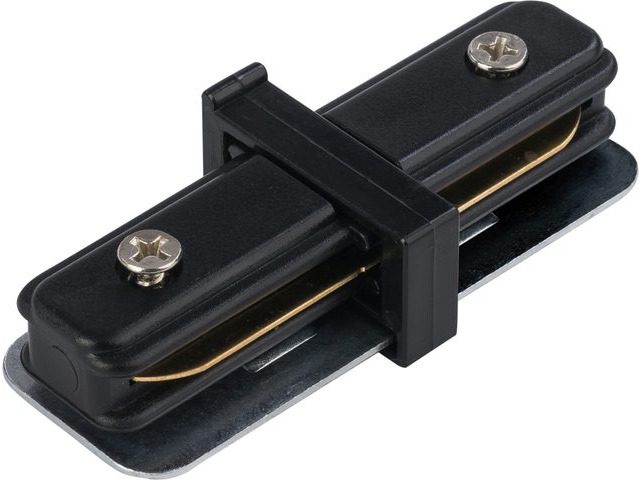 PROFILE STRAIGHT CONNECTOR FOR LIGHTING BUSBARS IP20 BLACK PC/STEEL