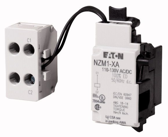 NZM1-XA208-250AC/DC WYZWALACZ WZROSTOWY Z LISTWĄ ZACISKOWĄ Z BOKU 208-250V AC/DC