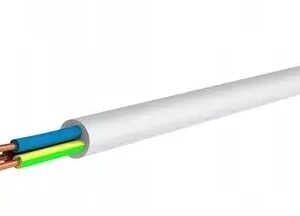 YDY 3X 1 ŻO BIAŁY PRZEWÓD INSTALACYJNY OKRĄGŁY DRUT 450/750V KL.1 BĘBEN