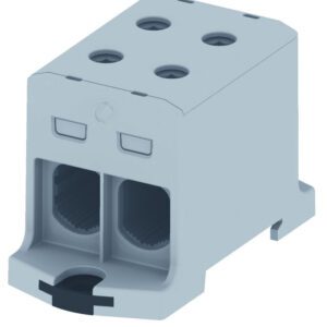 RAIL CONNECTOR THROUGH 2X AL/CU 25.0-150.0MM2 1000V AC/ 1500V DC UNIVERSAL TERMINAL GRAY