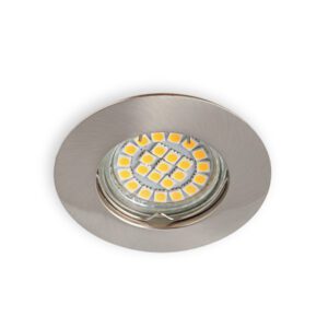 ORION-S C/M CHROME MAT CEILING MOUNT FIXTURE PT ROUND FIXED GU5.3 IP20 ALUMINUM