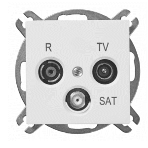 VESTRA MODUŁ BIAŁY GNIAZDO R-TV-SAT KOŃCOWE