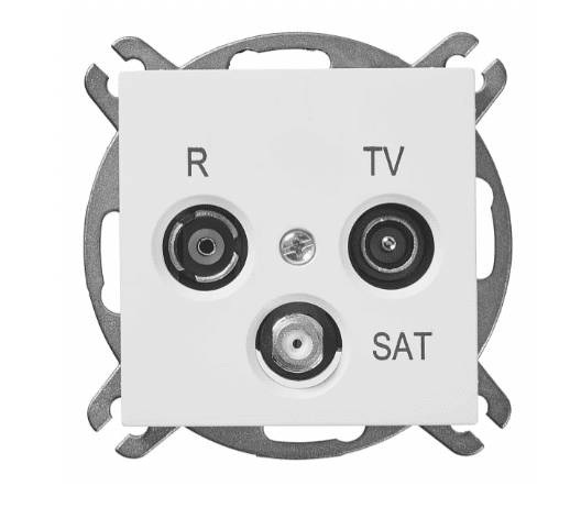 VESTRA MODUŁ BIAŁY GNIAZDO R-TV-SAT KOŃCOWE